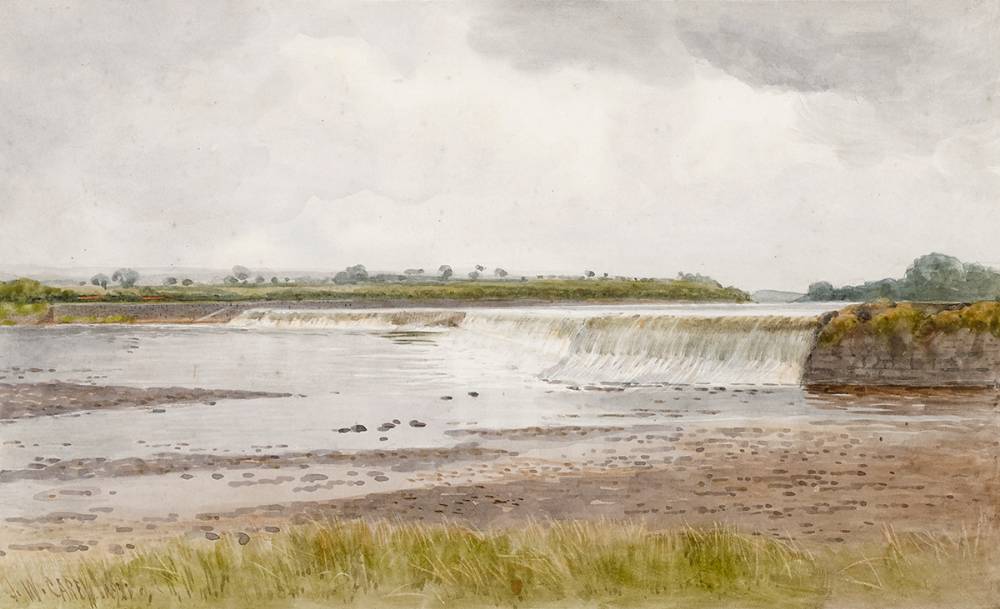 CARNROE SALMON LEAP, RIVER BANN, 1921 by Joseph William Carey RUA (1859-1937) at Whyte's Auctions