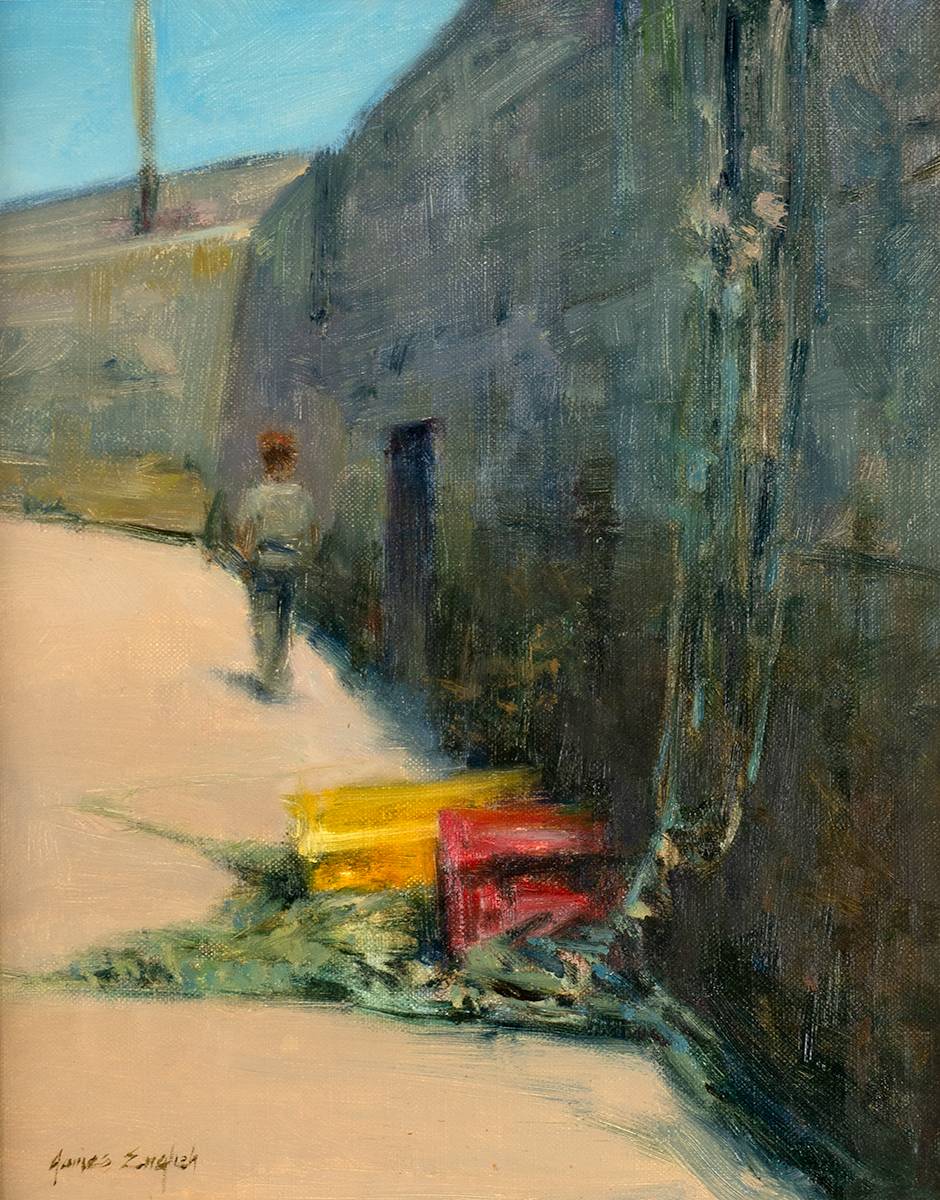 OLD ROPES AND FISH BOXES, 2004 by James English RHA (b.1946) at Whyte's Auctions
