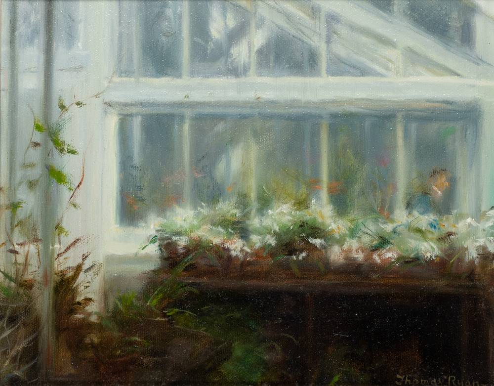 ORCHID HOUSE, BOTANIC GARDENS, DUBLIN, 1988 by Thomas Ryan PPRHA (1929-2021) at Whyte's Auctions
