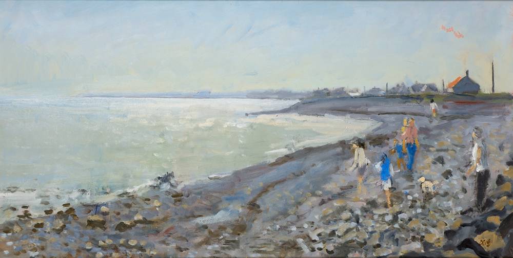 AFTERNOON LIGHT AT WHITESTOWN, COUNTY LOUTH by David Goldberg sold for 380 at Whyte's Auctions