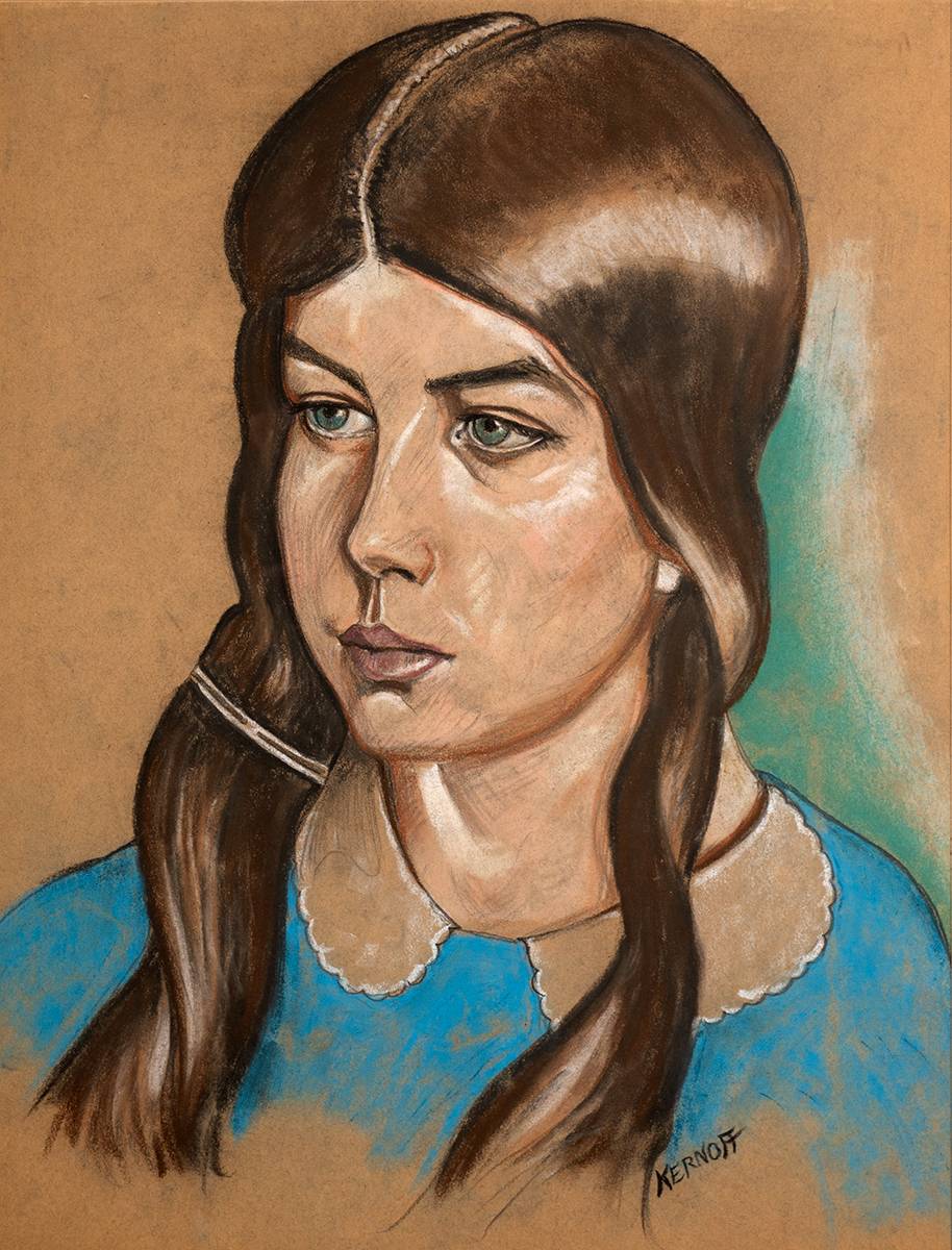 PORTRAIT OF A GIRL by Harry Kernoff RHA (1900-1974) at Whyte's Auctions