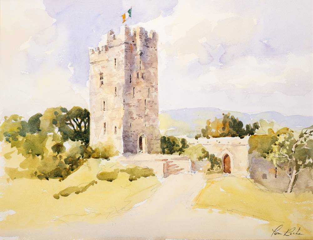 DYSERT O'DEA CASTLE, COROFIN, COUNTY CLARE by Tom Roche sold for 400 at Whyte's Auctions