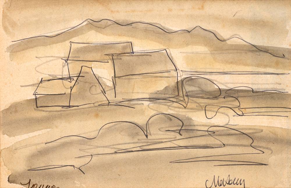 COTTAGES by Markey Robinson (1918-1999) at Whyte's Auctions