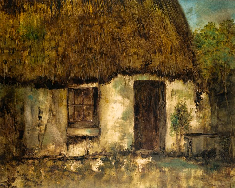 THATCHED COTTAGE, 1973 by Geoff Rhind sold for 140 at Whyte's Auctions