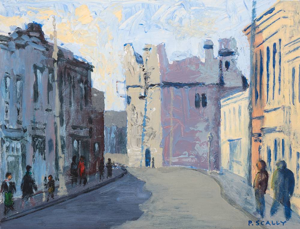 CASTLE STREET, DALKEY by P. J. Scally sold for 190 at Whyte's Auctions