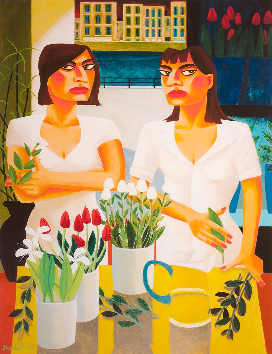 FLOWER GIRLS by Graham Knuttel (b.1954) at Whyte's Auctions