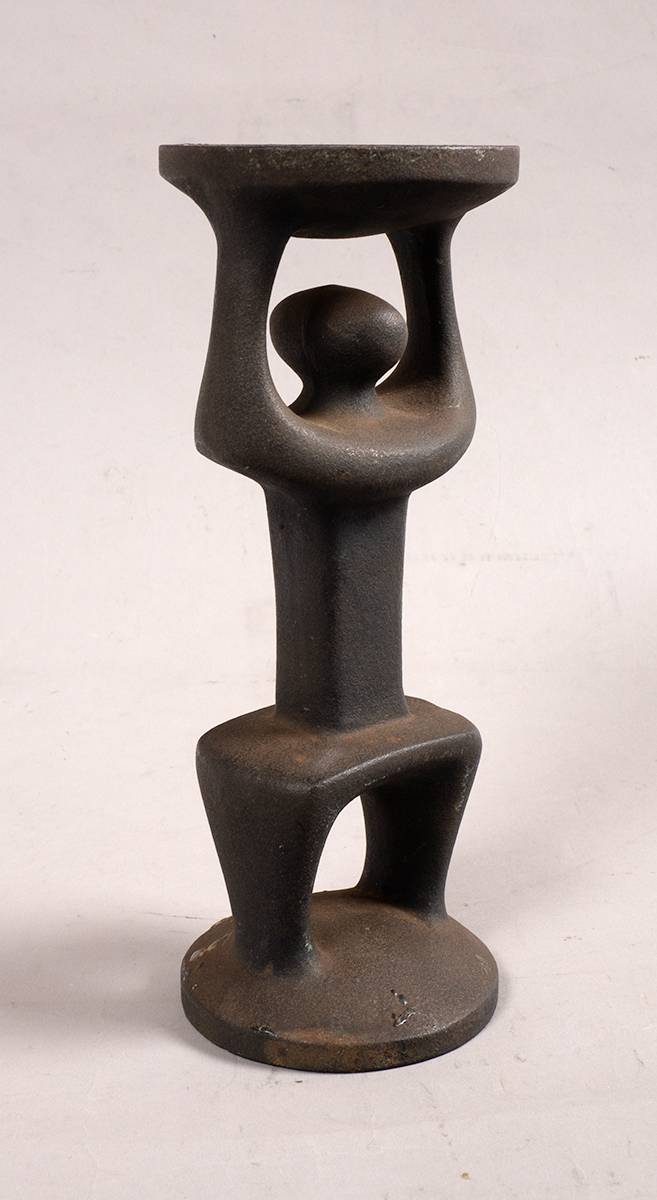 CANDLEHOLDER IN THE FORM OF A FIGURE by Oisn Kelly sold for 500 at Whyte's Auctions