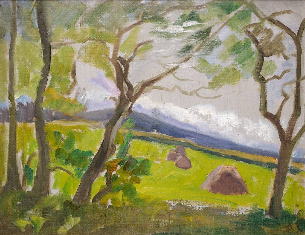 TREES IN A LANDSCAPE by Estella Frances Solomons sold for �620 at Whyte's Auctions
