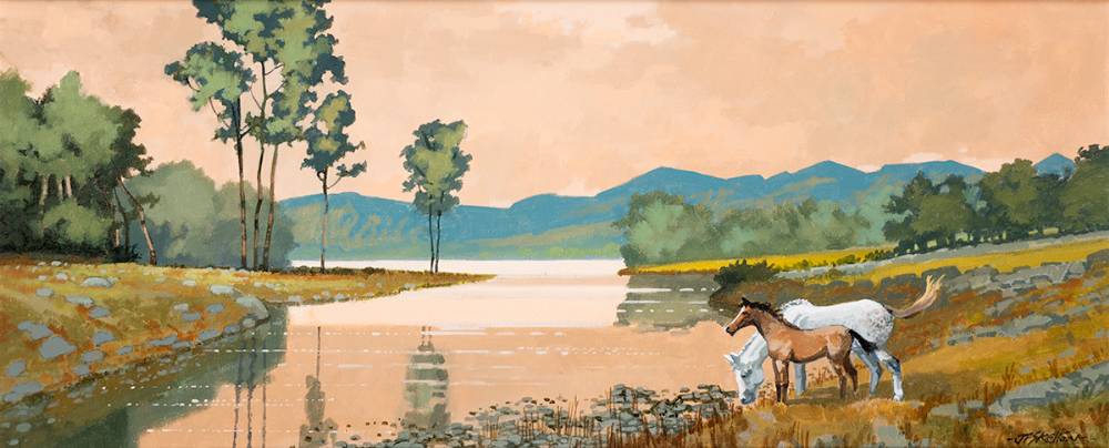 KILLARNEY LAKES, COUNTY KERRY by John Francis Skelton (b.1954) at Whyte's Auctions
