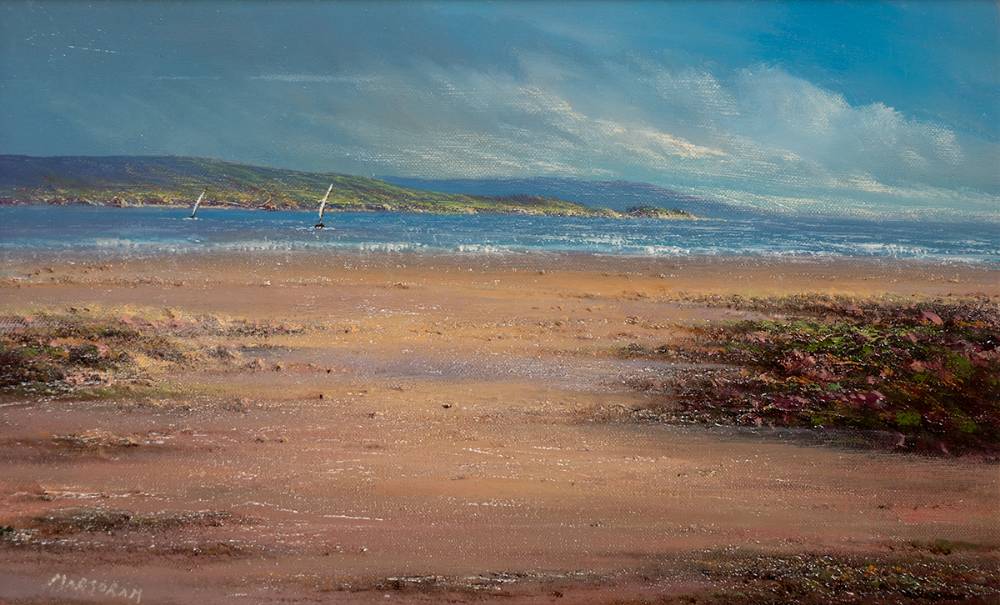 BEACH SCENE, WEST OF IRELAND by Gerry Marjoram (b.1936) at Whyte's Auctions