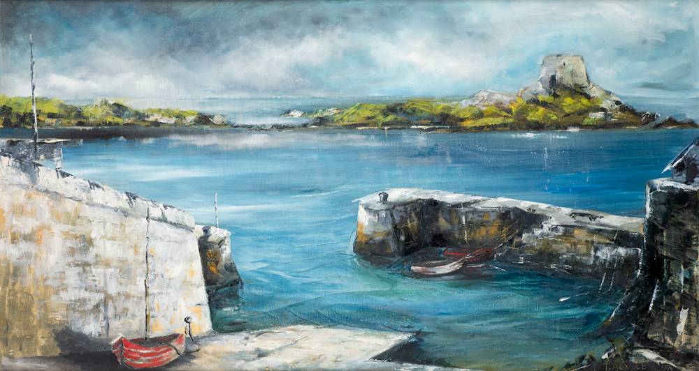 COLIEMORE HARBOUR, DALKEY, COUNTY DUBLIN, 1970 by T. A. Cullen sold for 400 at Whyte's Auctions