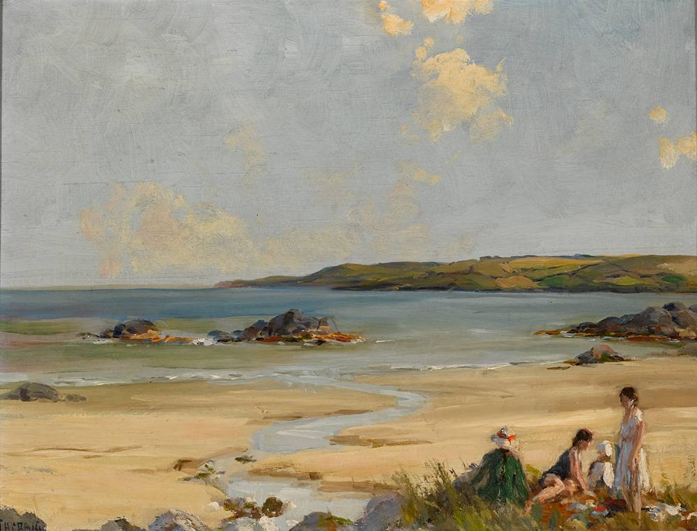 CHILDREN ON THE BEACH by James Humbert Craig RHA RUA (1877-1944) at Whyte's Auctions