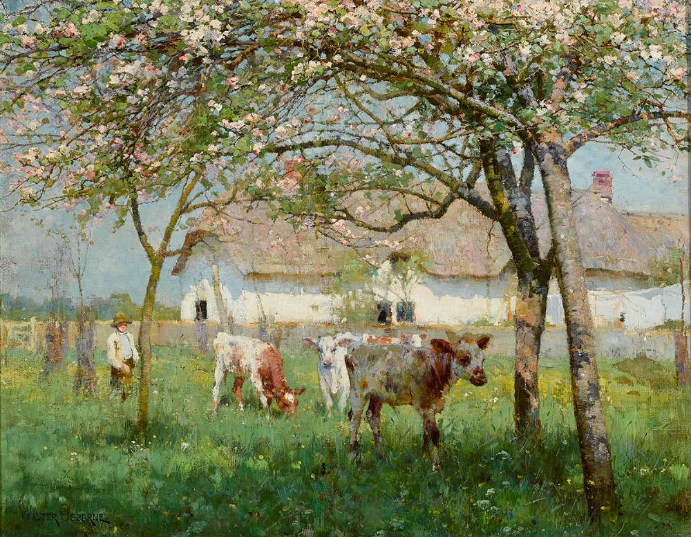 SUNSHINE AND BLOSSOM, 1885 by Walter Frederick Osborne sold for €160,000 at Whyte's Auctions