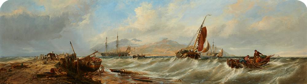 HOLY ISLAND, ISLE OF ARRAN, SCOTLAND, 1862 by Edwin Hayes RHA RI ROI (1819-1904) at Whyte's Auctions