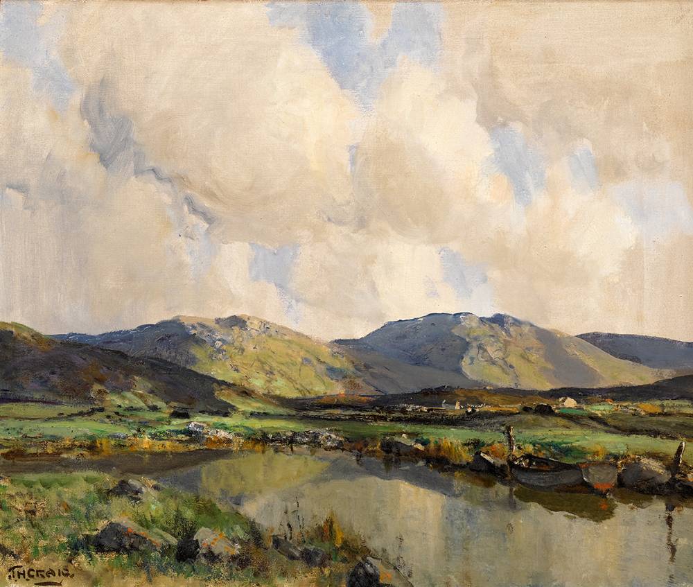 A WEE HARBOUR, LOUGH ANURE, COUNTY DONEGAL by James Humbert Craig RHA RUA (1877-1944) at Whyte's Auctions