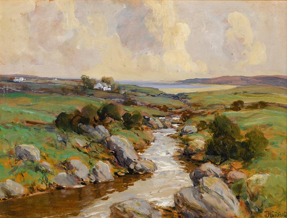 STREAM BY THE COAST, WEST OF IRELAND by James Humbert Craig RHA RUA (1877-1944) at Whyte's Auctions