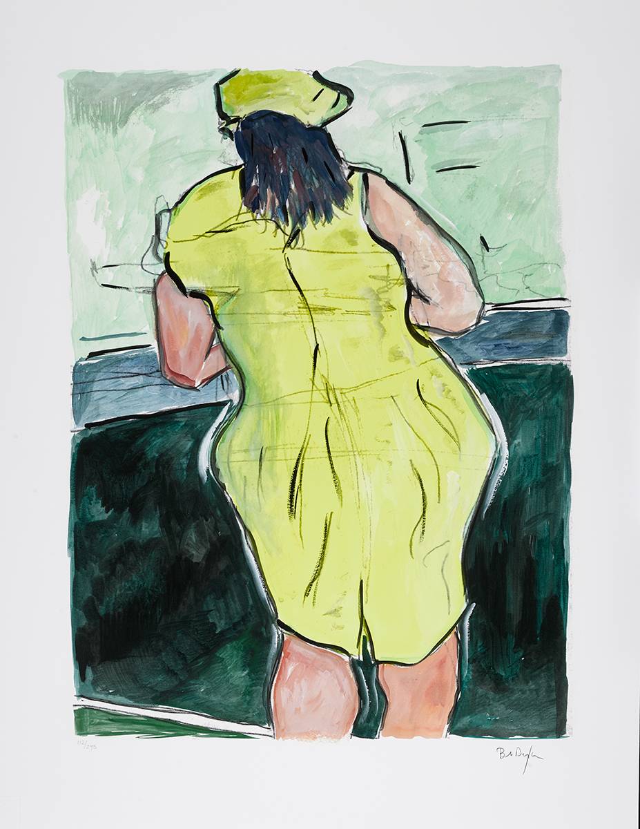 WOMAN IN RED LION PUB [THE DRAWN BLANK SERIES], 2008 by Bob Dylan (American, b.1941) at Whyte's Auctions