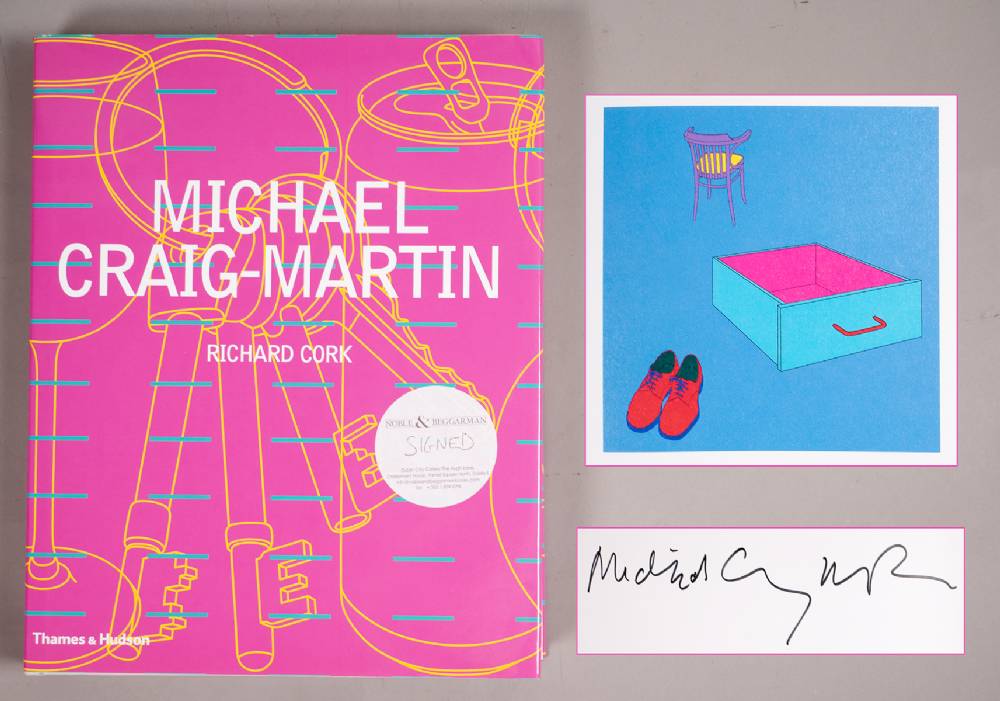 MICHAEL CRAIG-MARTIN BY RICHARD CORK by Michael Craig-Martin (b.1941) at Whyte's Auctions