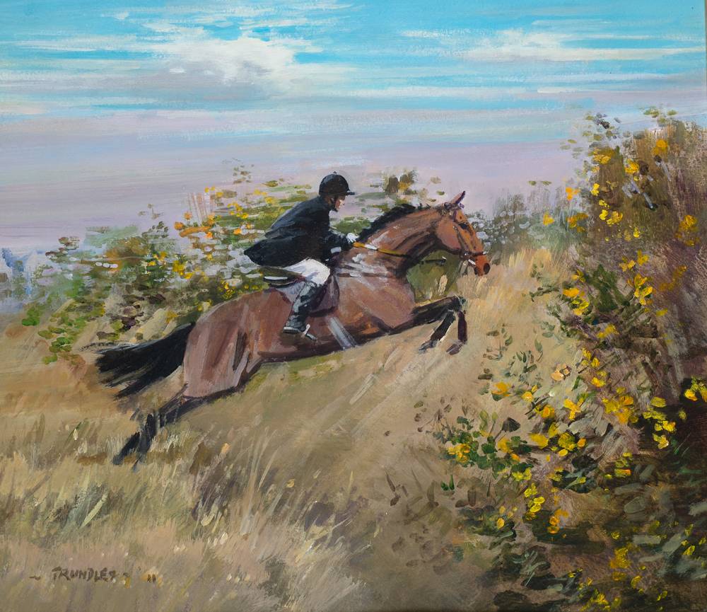 HORSE JUMPING, 2011 by David Trundley (b.1949) at Whyte's Auctions
