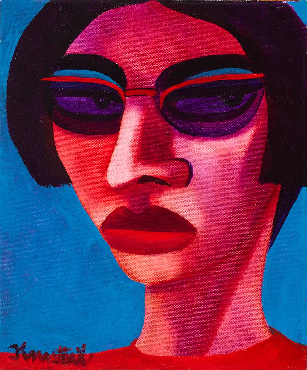 WOMAN IN SUNGLASSES by Graham Knuttel (b.1954) at Whyte's Auctions