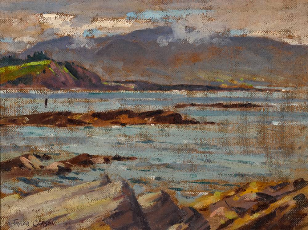 MOUNT BRANDON, COUNTY KERRY by Robert Taylor Carson HRUA (1919-2008) at Whyte's Auctions