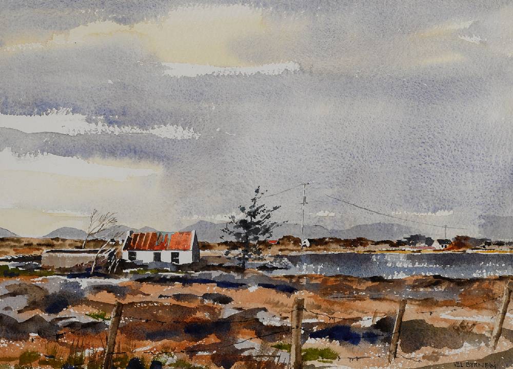 THE TWELVE PINS, FROM CARRAROE, COUNTY GALWAY, 2004 by Val Byrne sold for 210 at Whyte's Auctions