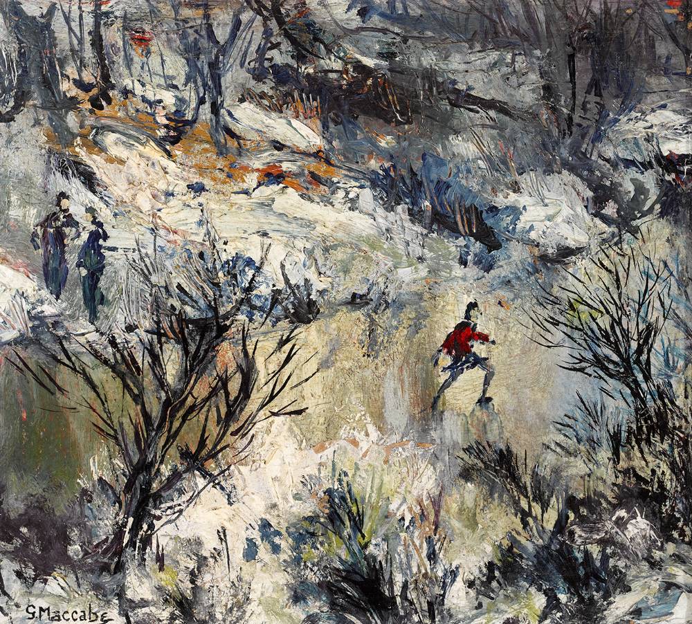 THE SKATER and WINTER LAKE SCENE (A PAIR) by Gladys Maccabe MBE HRUA ROI FRSA (1918-2018) at Whyte's Auctions