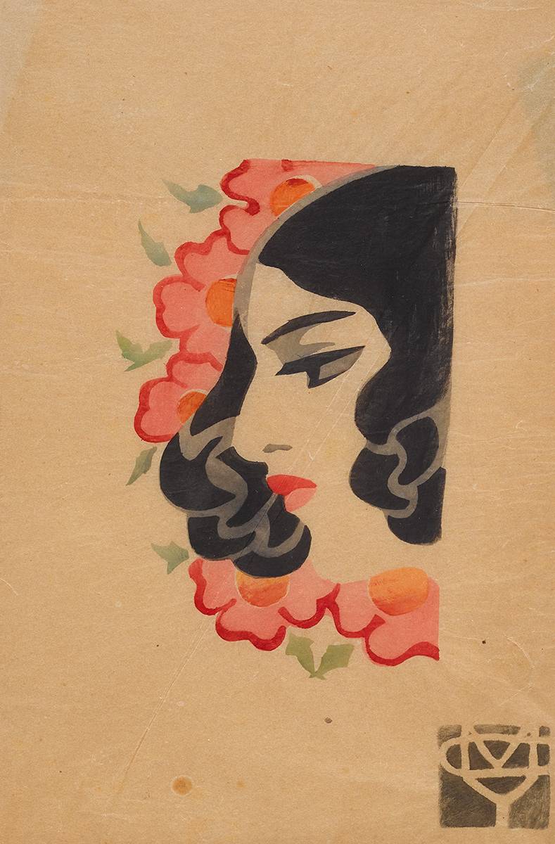 WOMAN WITH FLOWERS by Mary Cottenham (ne White) Yeats (circa 1869-1947) at Whyte's Auctions
