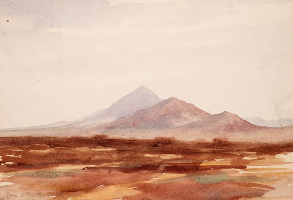 MIST RISING UNDER CROAGH PATRICK, COUNTY MAYO, 1894 by Norma Borthwick sold for 380 at Whyte's Auctions