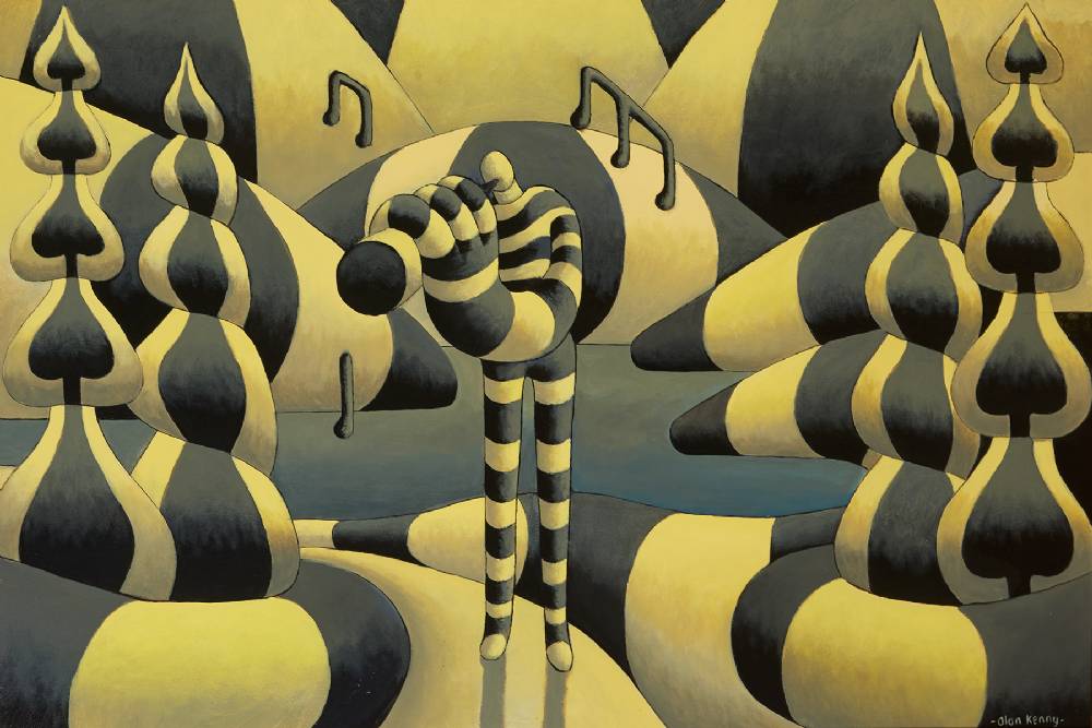 THE STRIPED MUSICIAN, 1999 by Alan Kenny (b.1959) at Whyte's Auctions