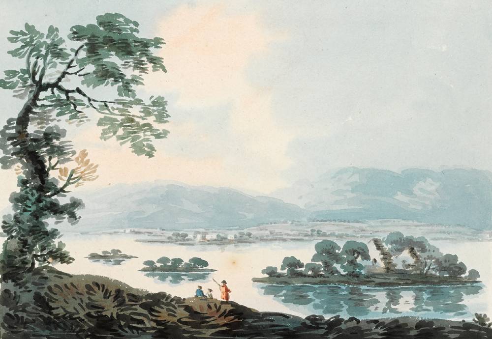 THE LAKE AT VIRGINIA, COUNTY CAVAN by John Henry Campbell sold for 300 at Whyte's Auctions