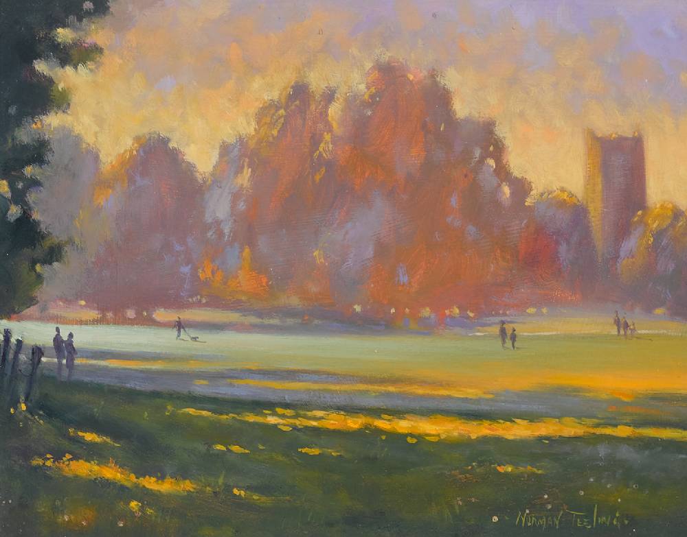 PARKLANDS AT DUSK by Norman Teeling sold for 380 at Whyte's Auctions