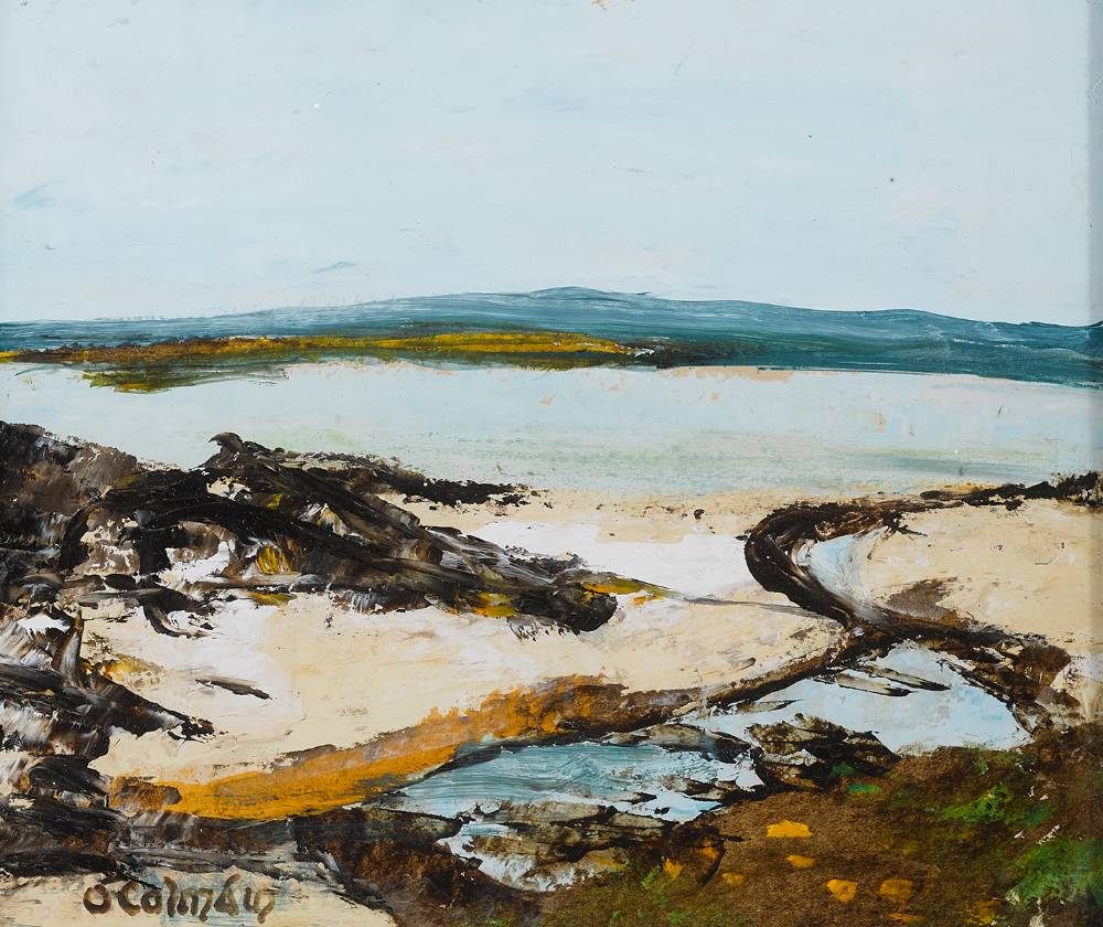 THE CORAL STRAND, CONNEMARA by Samus  Colmin (1925-1990) at Whyte's Auctions