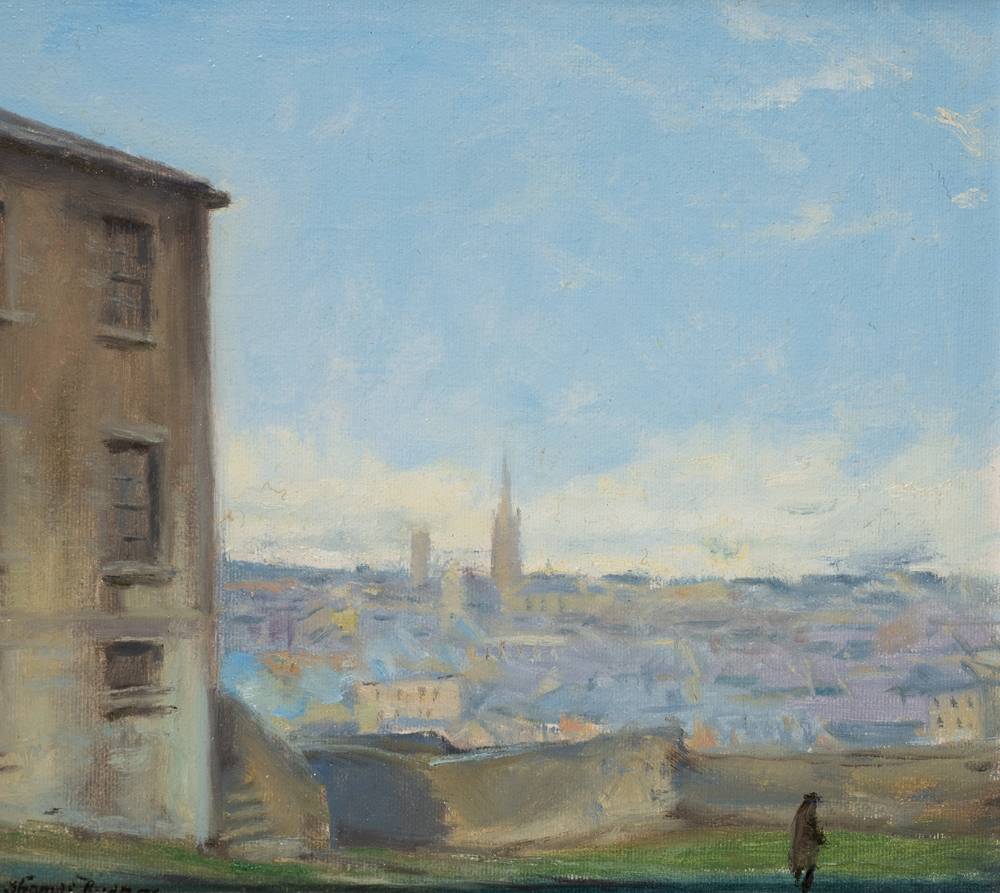 DROGHEDA FROM MILLMOUNT, COUNTY LOUTH, 1978 by Thomas Ryan PPRHA (1929-2021) at Whyte's Auctions