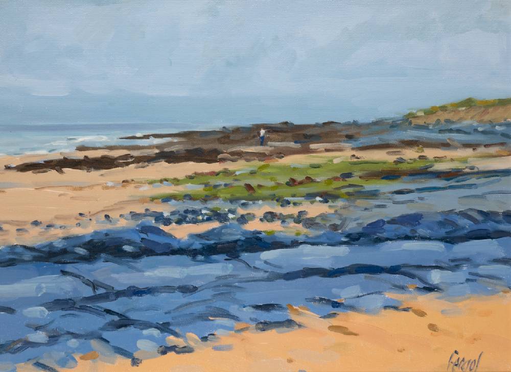 BEACHLINE, FANORE STRAND, COUNTY CLARE, 1991 by Fergal Flanagan sold for �240 at Whyte's Auctions