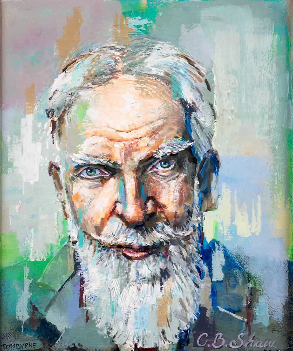 PORTRAIT OF GEORGE BERNARD SHAW by Tom Byrne sold for 440 at Whyte's Auctions