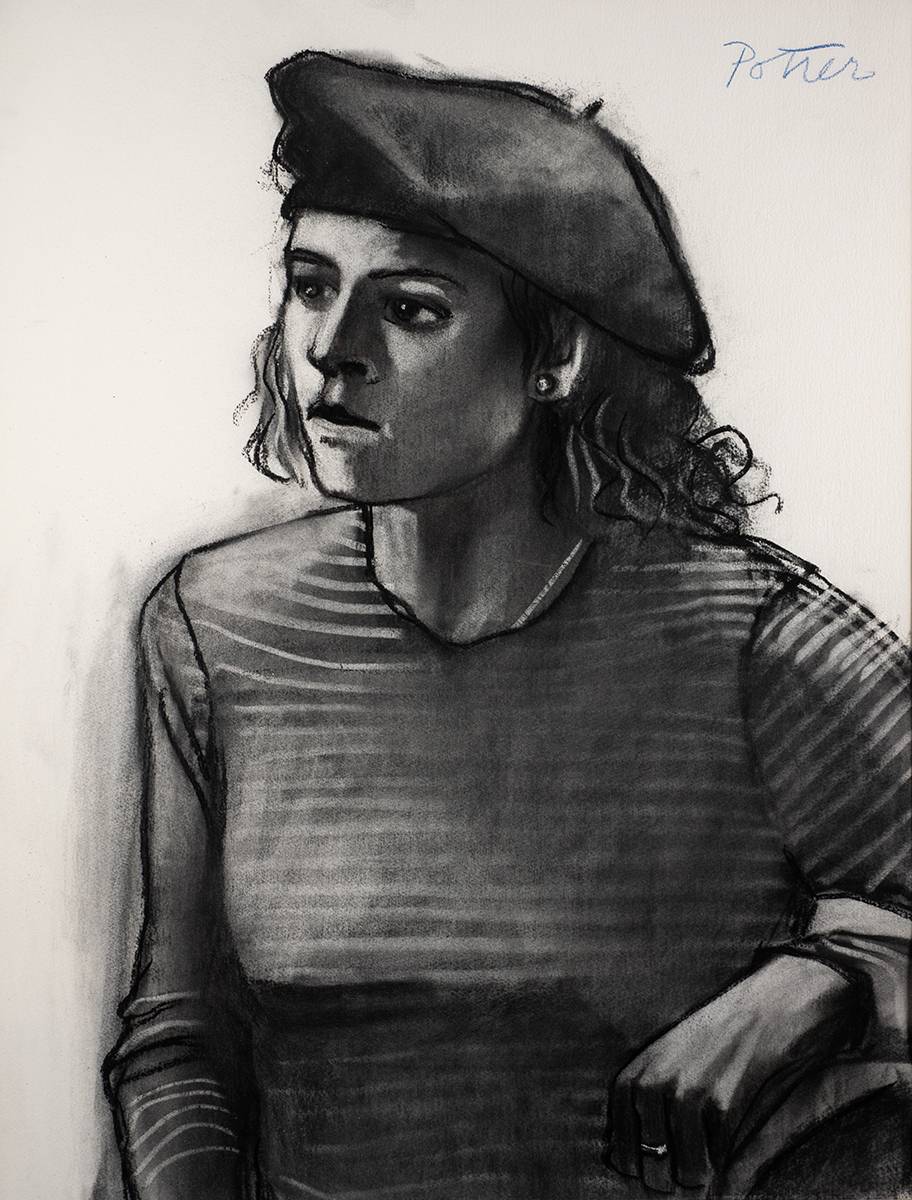 VALRIE (FRENCH GIRL), 2002 by George Potter RHA (1941-2017) at Whyte's Auctions