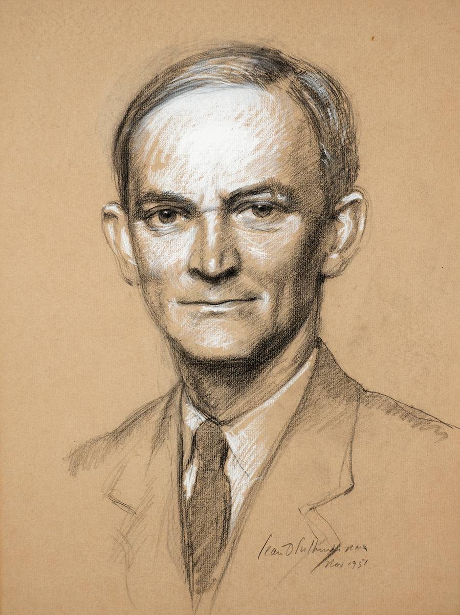 PORTRAIT OF G. H. P. BAILEY, 1957 by Sen O'Sullivan RHA (1906-1964) at Whyte's Auctions