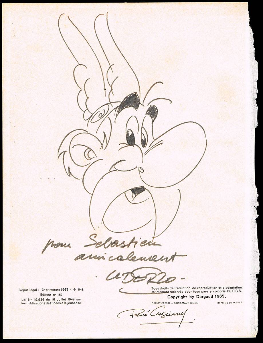 ASTRIX SKETCH by Albert Uderzo sold for 800 at Whyte's Auctions
