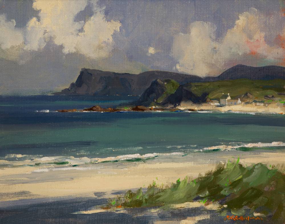 FAIR HEAD, BALLYCASTLE, COUNTY ANTRIM by George K. Gillespie RUA (1924-1995) at Whyte's Auctions