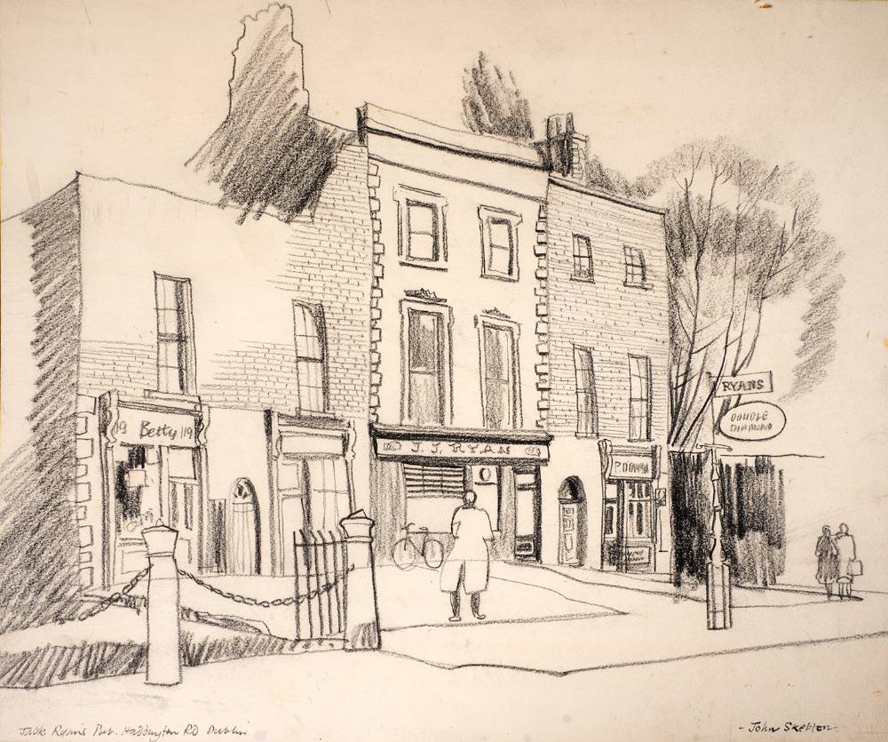 JACK RYAN'S PUB, HADDINGTON ROAD, DUBLIN by John Skelton (1923-2009) at Whyte's Auctions
