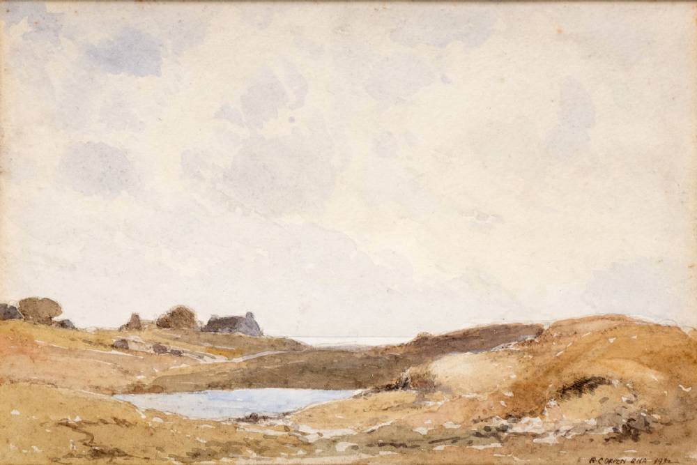 COTTAGE IN A LANDSCAPE, 1932 by Richard Caulfield Orpen RHA (1863-1938) at Whyte's Auctions