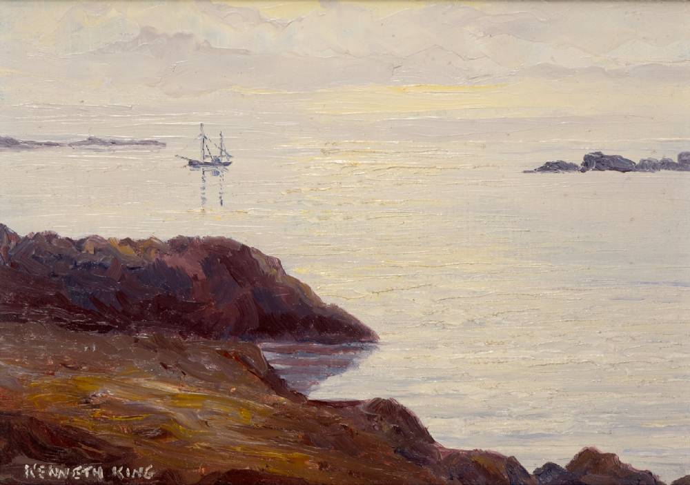 GLEN BAY, COUNTY DONEGAL by Kenneth King sold for 380 at Whyte's Auctions