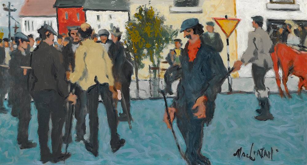THE END OF THE FAIR, CONNEMARA, 1974 by Maurice MacGonigal sold for 7,000 at Whyte's Auctions