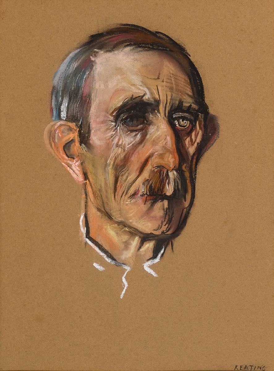 THE GENEOLOGIST (PORTRAIT OF MICHAEL P. CRONIN) by Sen Keating sold for 2,900 at Whyte's Auctions