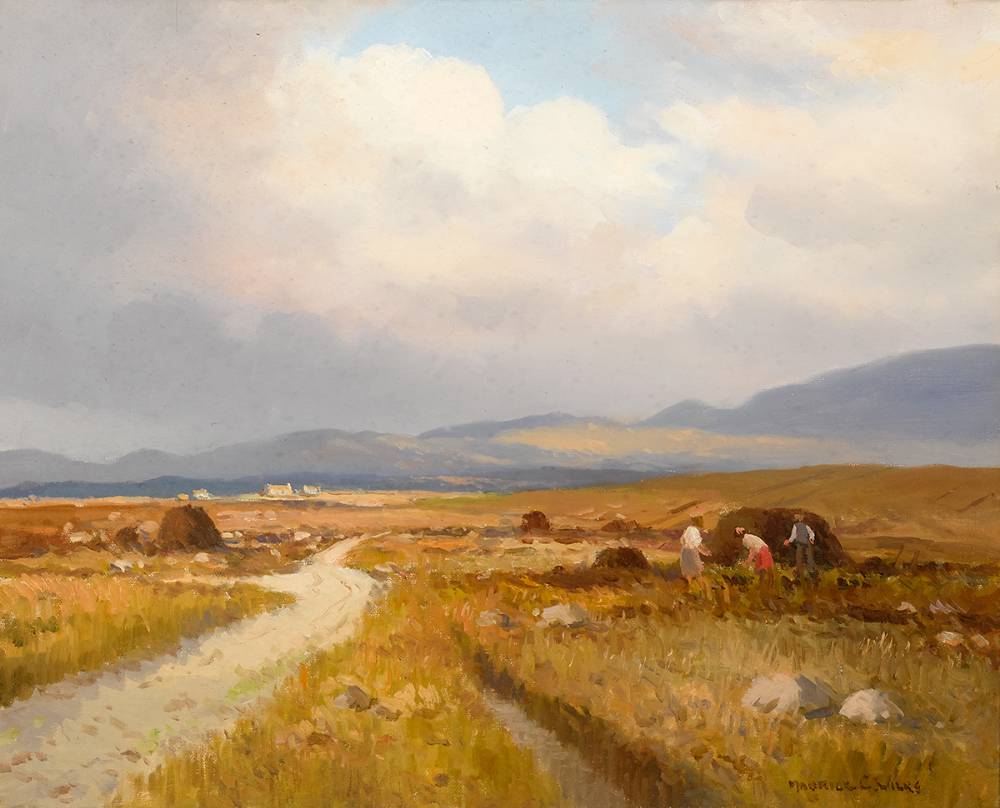 BOGLAND, NEAR LACKAGH, COUNTY DONEGAL by Maurice Canning Wilks RUA ARHA (1910-1984) at Whyte's Auctions