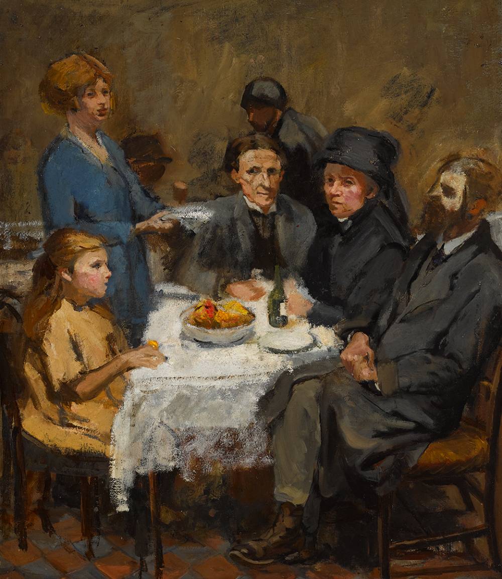 FAMILY GATHERING by Estella Frances Solomons sold for 2,000 at Whyte's Auctions