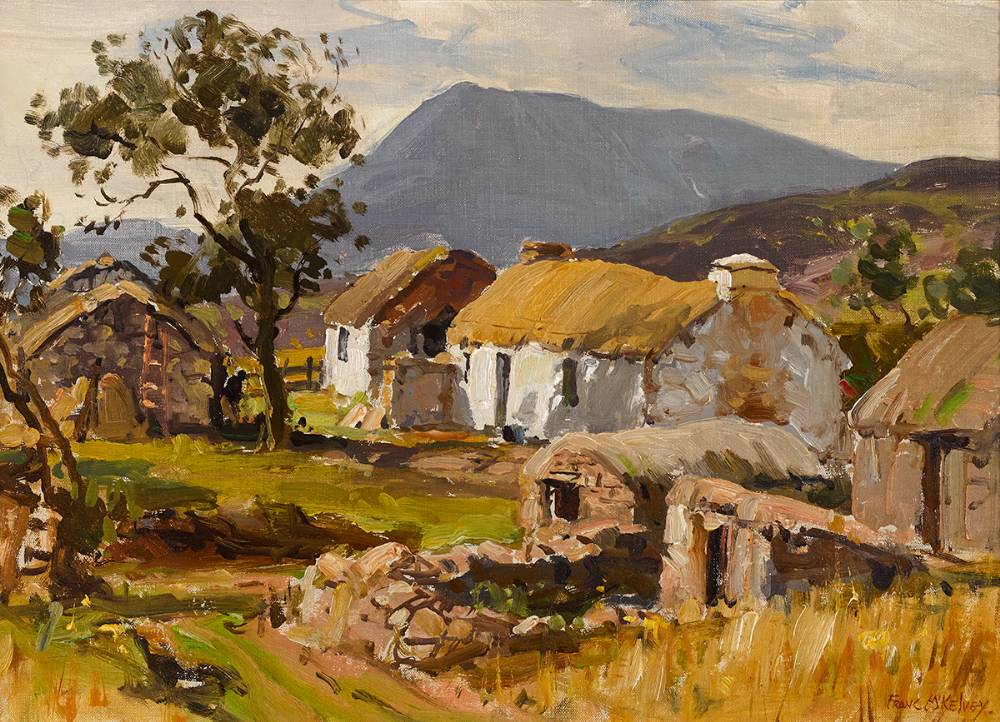 FARMSTEAD, WEST OF IRELAND by Frank McKelvey RHA RUA (1895-1974) at Whyte's Auctions