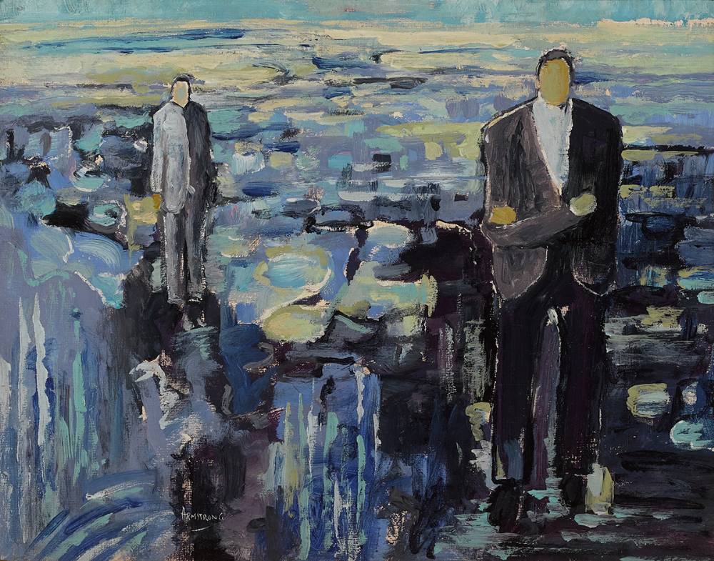 FIGURES IN A LANDSCAPE by Arthur Armstrong RHA (1924-1996) at Whyte's Auctions