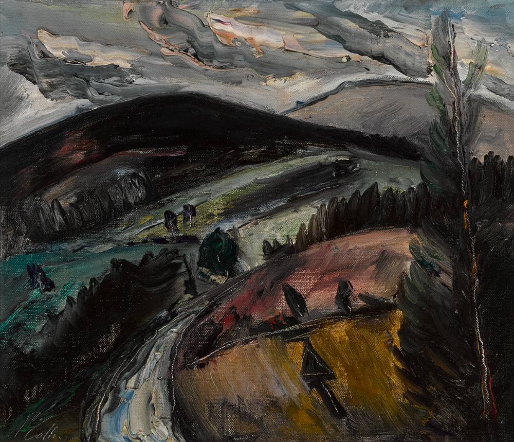 TOWARDS SALLY GAP, COUNTY WICKLOW by Peter Collis RHA (1929-2012) at Whyte's Auctions